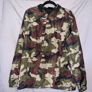 Obey Green and Brown Camouflage Jacket